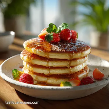 Sorghum Flour Pancakes for 4 Servings: Fluffy and Golden Recipe Card