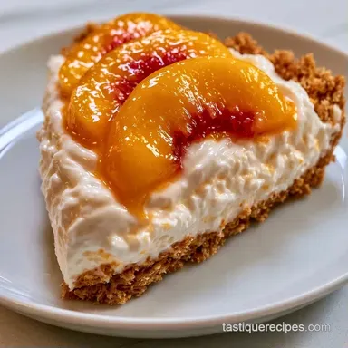 Fresh Peaches and Cream Pie in 30 Minutes Recipe Card