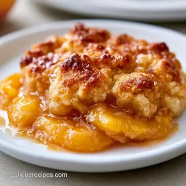 Peach Cobbler with Frozen Peaches