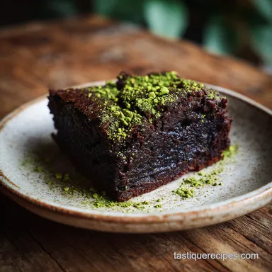 Matcha Brownie Recipe: Fudgy with Crackle Top Recipe Card