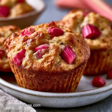 Rhubarb Muffins with Almond Flour Recipe Card