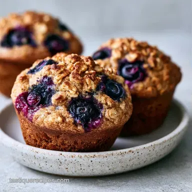 Blueberry Muffins in 30 Minutes Recipe Card