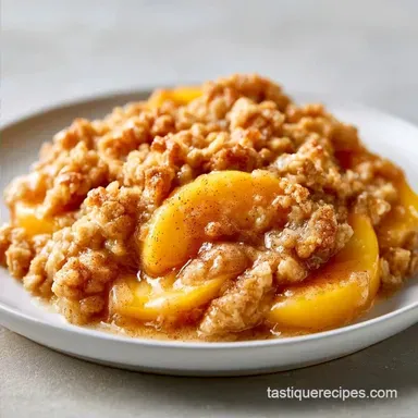 Easy Fresh Peach Crisp