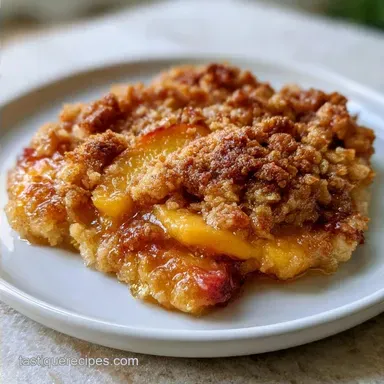Peach Crumble with Almond Meal