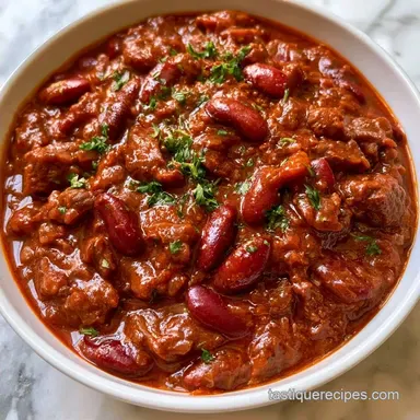 Crockpot Chili with Ground Beef