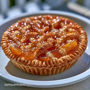 Homemade Peach Pie Crust: Golden Baked Recipe Card