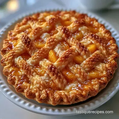 Homemade Peach Pie Crust: Golden Baked