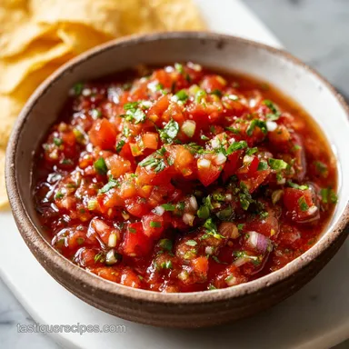 Homemade Salsa: A Fresh and Chunky Recipe in 15 Minutes