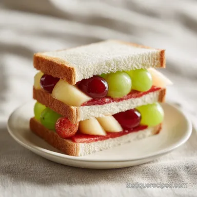 Japanese Fruit Sandwich Recipe for 2 Servings Recipe Card