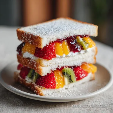 Japanese Fruit Sandwich Recipe for 2 Servings