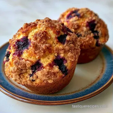 Blueberry Muffins in 45 Minutes Recipe Card