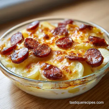 Kielbasa Potato Casserole: Creamy Baked Recipe Card
