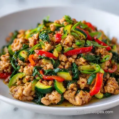 Lean Ground Turkey Skillet for 4 Servings