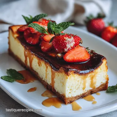 Loaf Pan Basque Cheesecake for 8 Servings