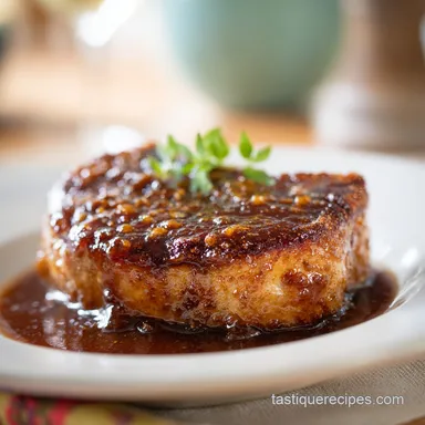 Mahogany Brown Sugar Chops for 4 Servings with Butter Basting