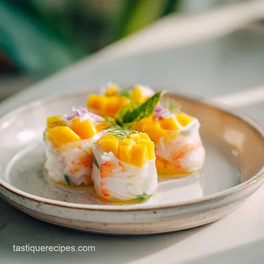 Mango Sticky Rice Rolls in 40 Minutes
