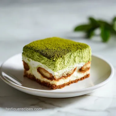 Matcha Tiramisu Recipe with Ladyfingers