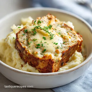 Cheesy Potato Meatloaf for 6 Servings