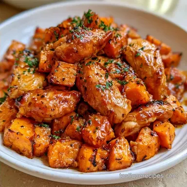 Roasted Miso Chicken Sweet Potatoes