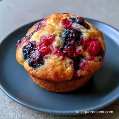 Fruit Muffins in 20 Minutes Recipe Card