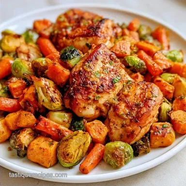 Roasted One Pan Fall Chicken Dinner