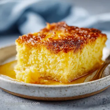 Ooey Gooey Butter Cake with 16 Servings Baked Creamy Crust Recipe Card