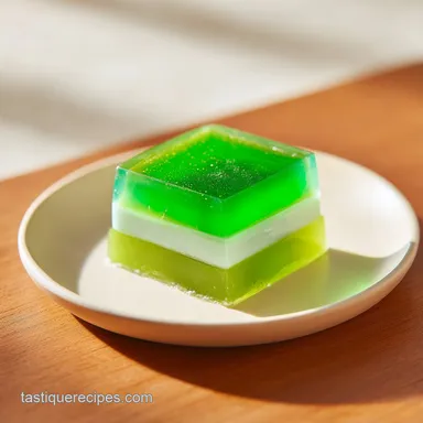 Pandan Coconut Jelly Recipe in 35 Minutes Recipe Card