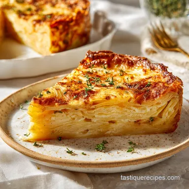 Passover Potato Pie Delicious Tradition: 95 Minute Baked Recipe Recipe Card