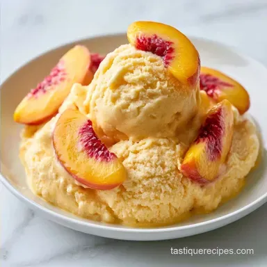 Peach Frozen Yogurt for 4 Servings