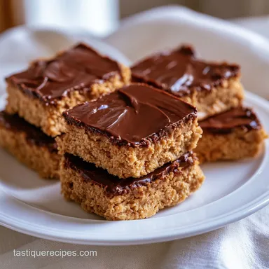 Peanut Butter Lunch Lady Bars: No-Bake