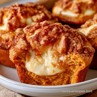 Pumpkin Cream Cheese Muffins for 12