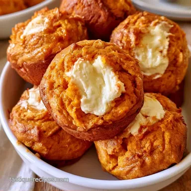 Pumpkin Cream Cheese Muffins in 30 Min Recipe Card