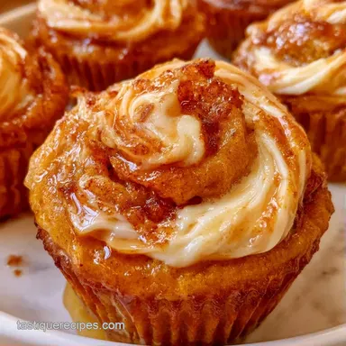 Pumpkin Cream Cheese Muffins in 35 Minutes Recipe Card