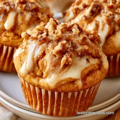 Pumpkin Cream Cheese Muffins in 40 Min Recipe Card