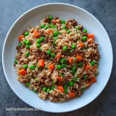 Quick Beef Skillet Dinner with Rice