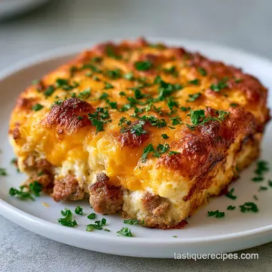 Sausage Hashbrown Casserole: Creamy Recipe Card