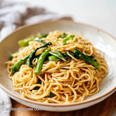 Scallion Oil Noodles in 20 Minutes Recipe Card