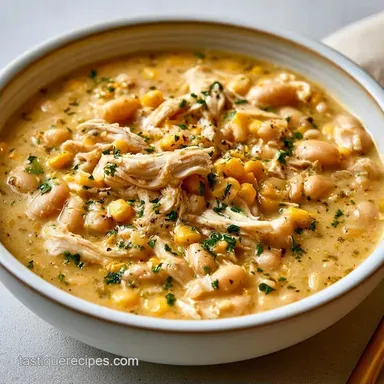 Slow Cooker White Chicken Chili (Dinner)