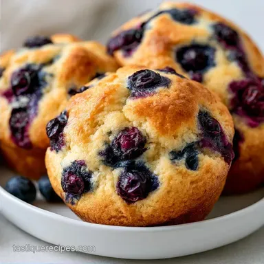 Blueberry Muffins with Sourdough Discard
