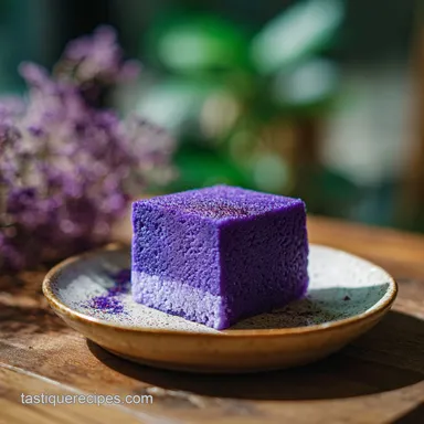 Ube Butter Mochi Recipe: Baked for 24 Servings Recipe Card