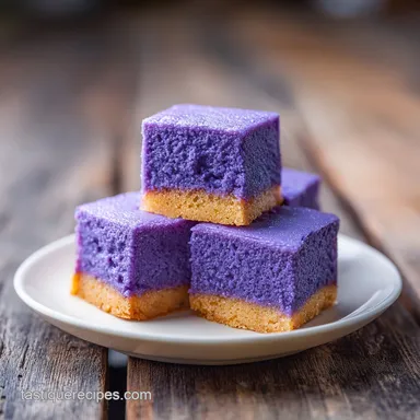 Ube Butter Mochi Recipe: Baked for 24 Servings