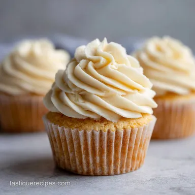 Vanilla Whipped Ganache Frosting: Silky Mousse for 15 Servings Recipe Card
