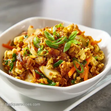 Vegan Egg Roll Bowl with Tofu in 20 Mins