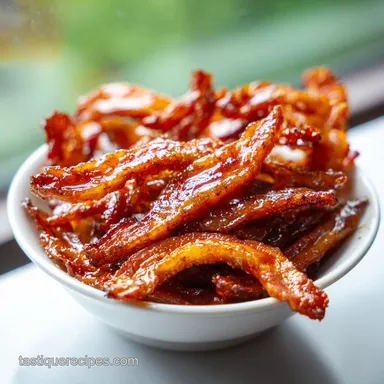 Vegan Soy Curl Bacon Recipe for 4 Servings