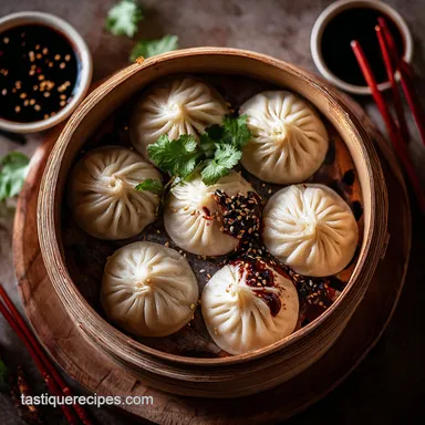Vegetarian Soup Dumplings for 5 Servings Recipe Card