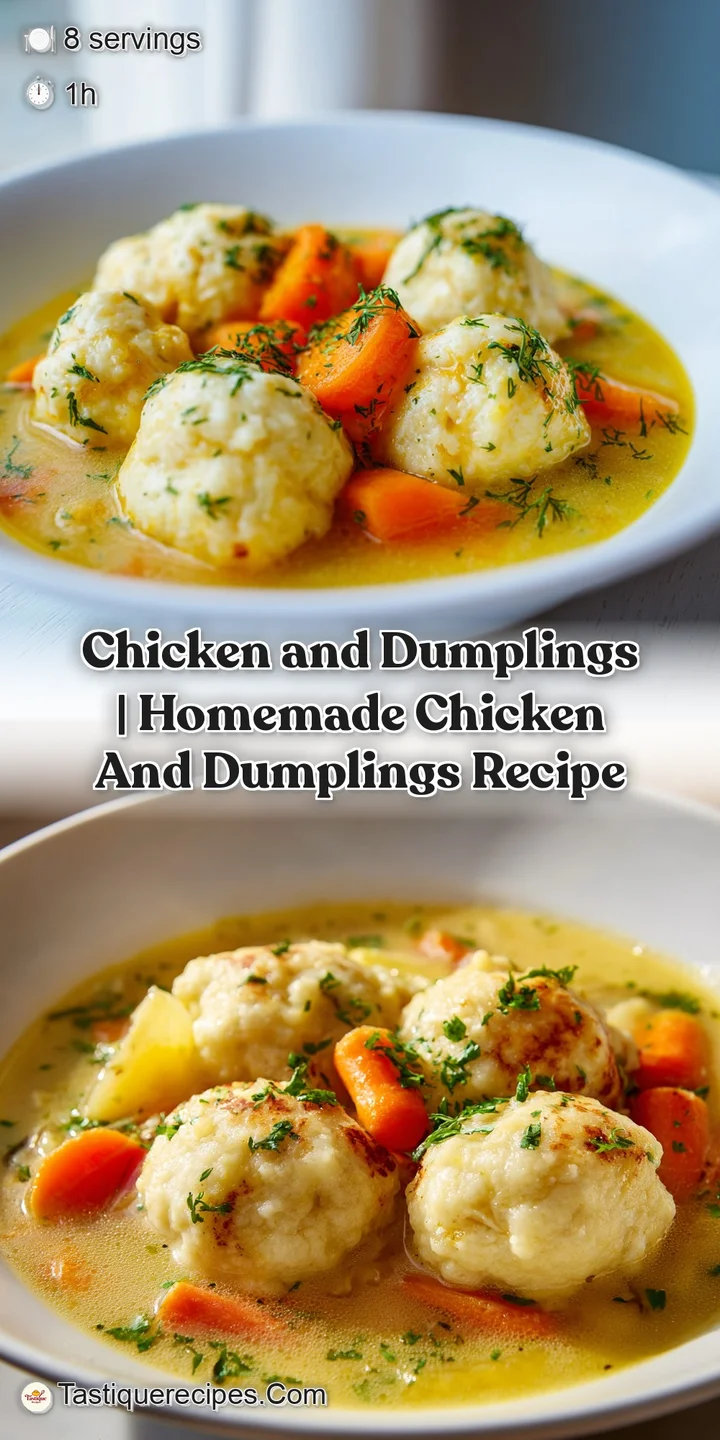 Close-up of a soft, steaming dumpling resting in a velvety white sauce with tender meat and garden vegetables.