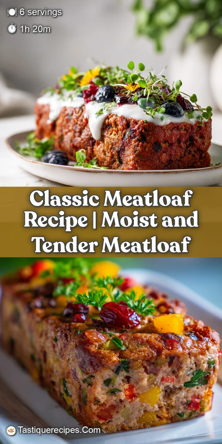 Close-up of a moist, savory meatloaf slice, showcasing the tender texture and rich, caramelized glaze, inviting and delici...