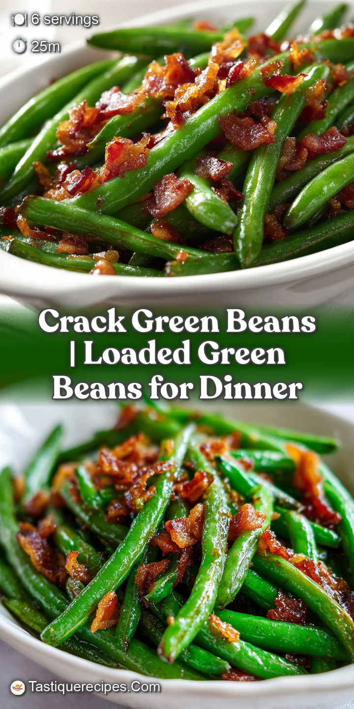 Macro shot of bubbly, browned cheese clinging to crisp green beans, showing a rich, gooey, and salty texture.