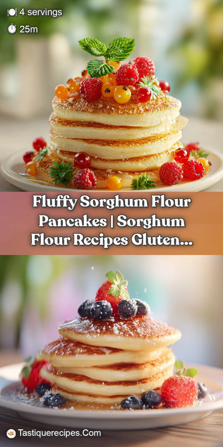 Close-up of a thick, airy sorghum pancake with a slightly crisp edge, catching the warm morning light.