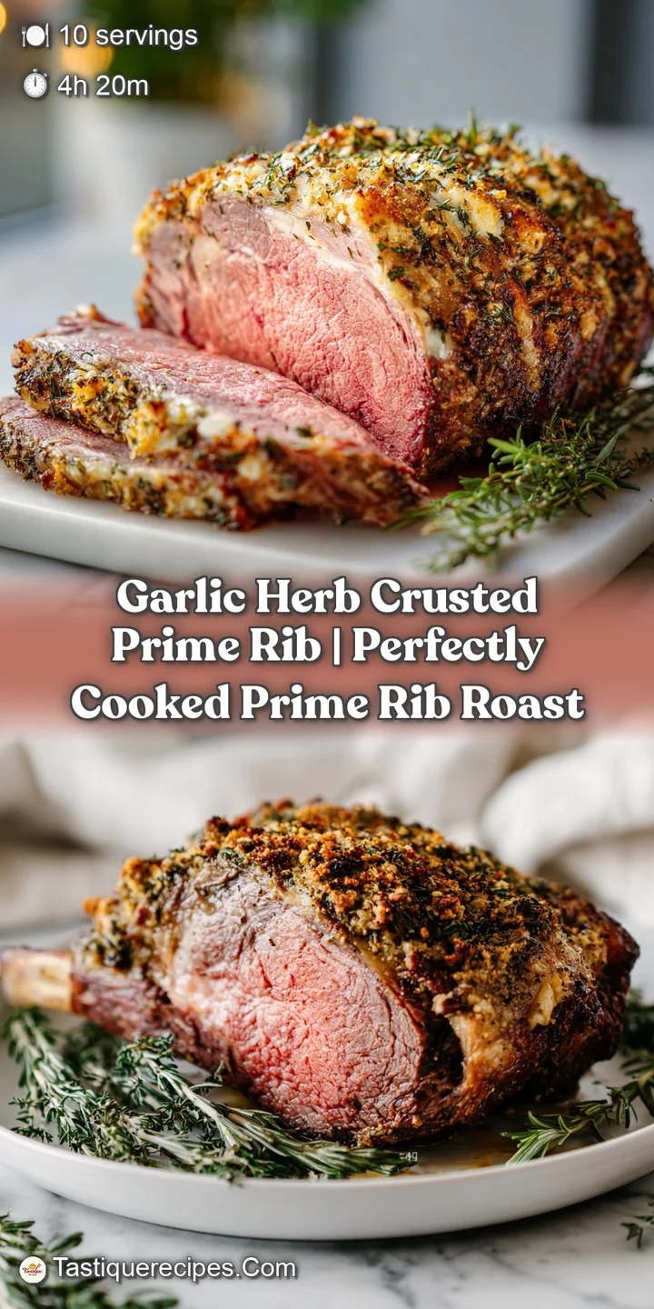 Close-up of a perfectly seared prime rib slice, showcasing its deep brown crust and tender interior.